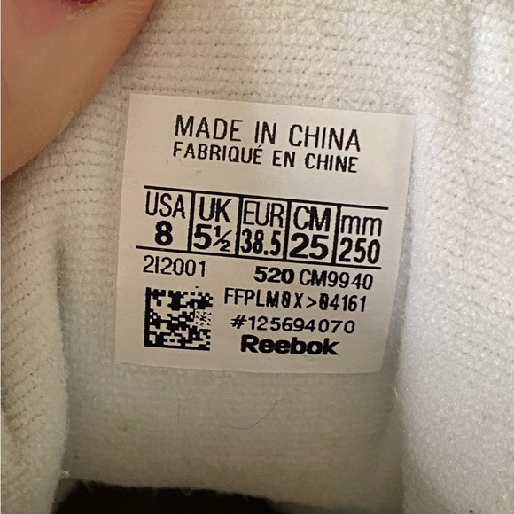 Reebok Womens Classic Harman Run CM9940 White Casual Shoes Sneakers Size 8 - Picture 6 of 7